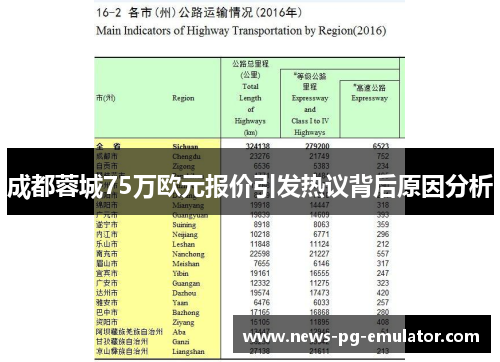 成都蓉城75万欧元报价引发热议背后原因分析